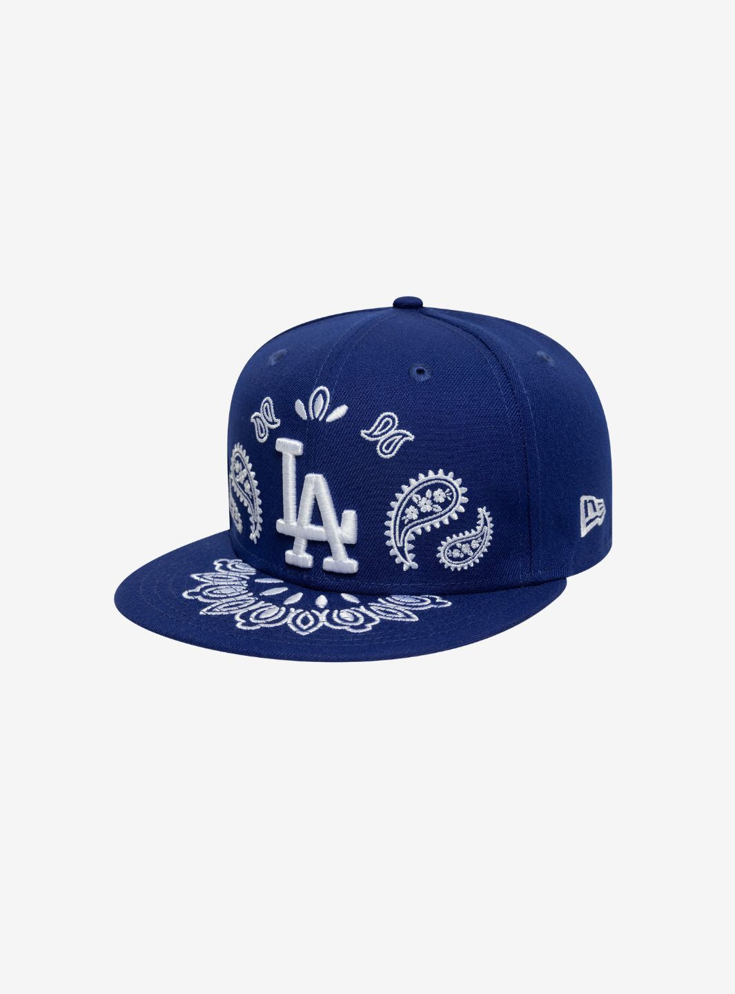 NEW ERA LOS ANGELES DODGERS MLB 59FIFTY FITTED CAP PAISLEY BLUE - View 1
