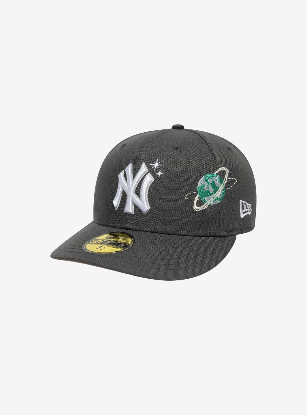 NEW ERA NEW YORK YANKEES MLB PLANET ICON CHARCOAL 59FIFTY FITTED CAP - View 1