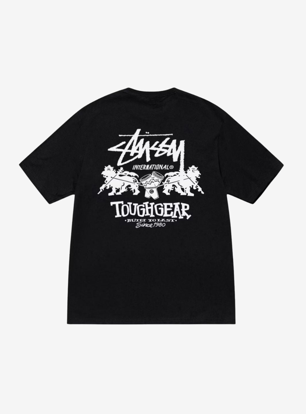 STUSSY TOUGH GEAR INTERNATIONAL T-SHIRT BLACK - View 1