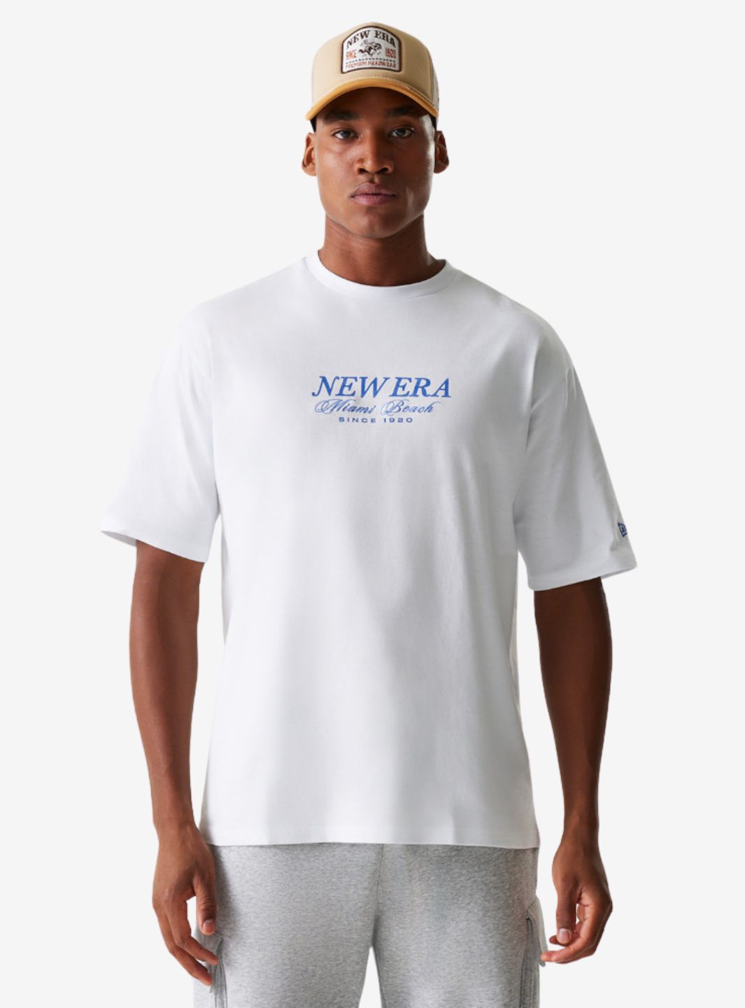 NEW ERA VACATION GRAPHIC OVERSIZED T-SHIRT WHITE - View 1
