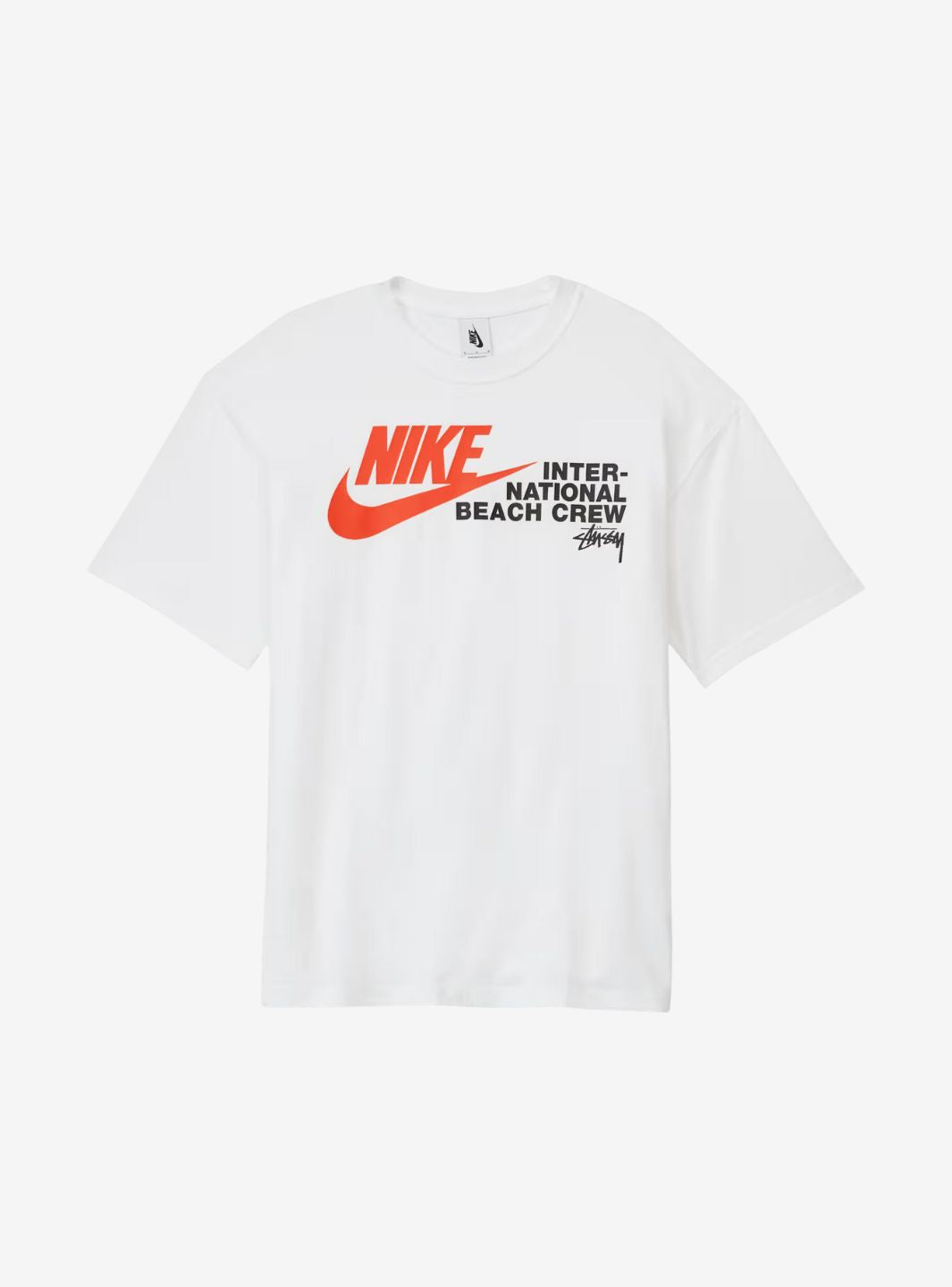 NIKE X STUSSY INTERNATIONAL BEACH CREW T-SHIRT WHITE - View 1
