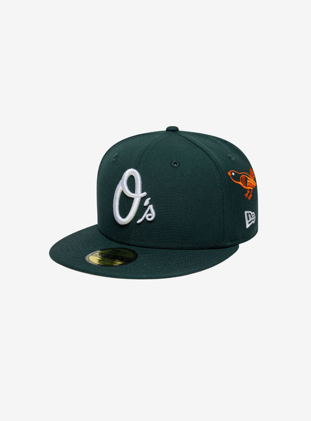 NEW ERA BALTIMORE ORIOLES IMAGE SEASONAL DARK GREEN 59FIFTY FITTED CAP - View 1