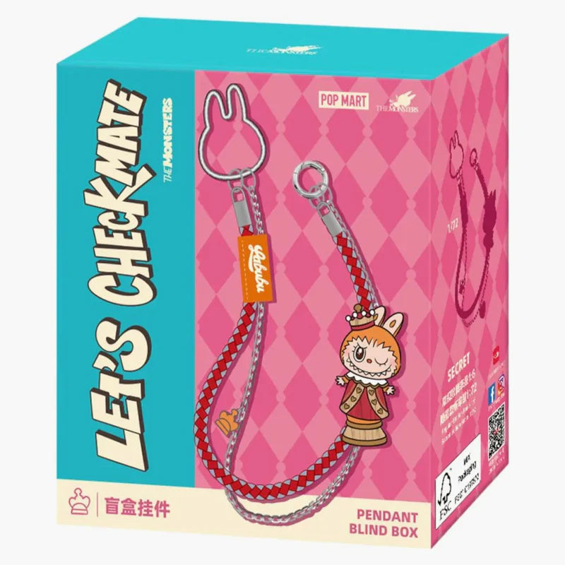 POP MART LABUBU THE MONSTERS LET'S CHECKMATE SERIES PENDANT SINGLE BLIND BOX - View 1