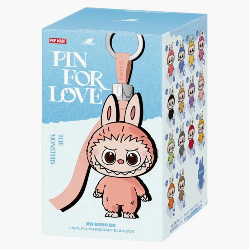POP MART LABUBU THE MONSTERS PIN FOR LOVE SERIES LETTER PENDANT (N-Z) SINGLE BLIND BOX - View 1